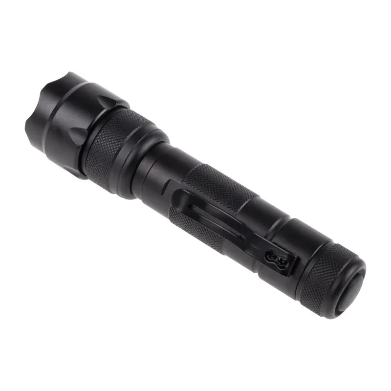 Nightsearcher UV LED Tactical Torch Black Aluminium Casing 2 x CR123A Batteries NSUVLED395