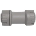 Polyplumb Plastic Pipe Fitting Straight Push Fit Coupler 15 mm PB015-10RS