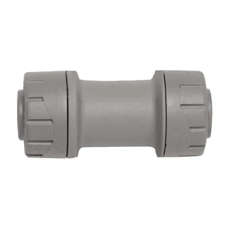 Polyplumb Plastic Pipe Fitting Straight Push Fit Coupler 15 mm PB015-10RS