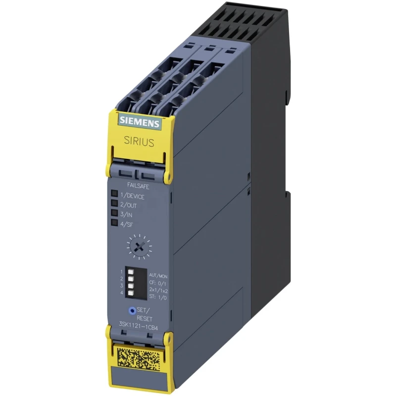 Siemens 3SK1 24V DC Safety Relay with 4 Safety Contacts 3SK1121-1CB42