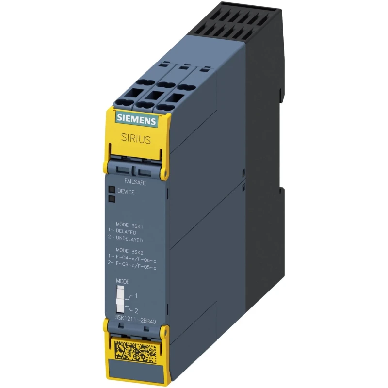 Siemens Safety Relay Output Expansion Module, Clamp Terminals, Series 3SK1, 24 V DC, 4NO/1NC, DIN Rail Mounting 3SK1211-2BB40