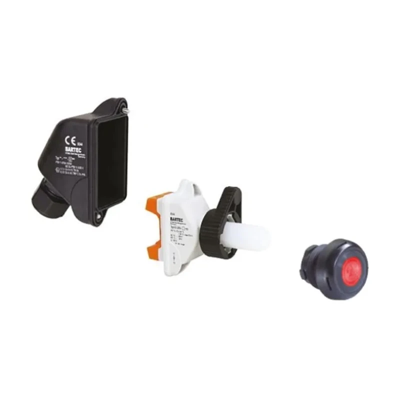 Bartec ComEx Series Illuminated Push Button Switch Panel Mount SPST Blue Green 07-3363-4810 + 05-0042-0050 + 05-0003-006500