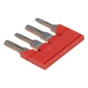 Phoenix Contact Plug-In Bridge for DIN Rail Terminal Blocks, Red, Copper, 8.2mm Pitch, 41A Load Current FBS4-8