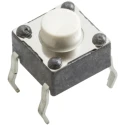 Wurth Elektronik White Tactile Switch 1.6 mm SPST 50mA 12V DC Through Hole 430156050726