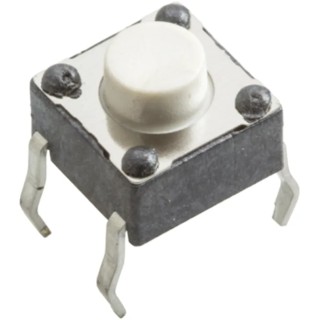 Wurth Elektronik White Tactile Switch 1.6 mm SPST 50mA 12V DC Through Hole 430156050726