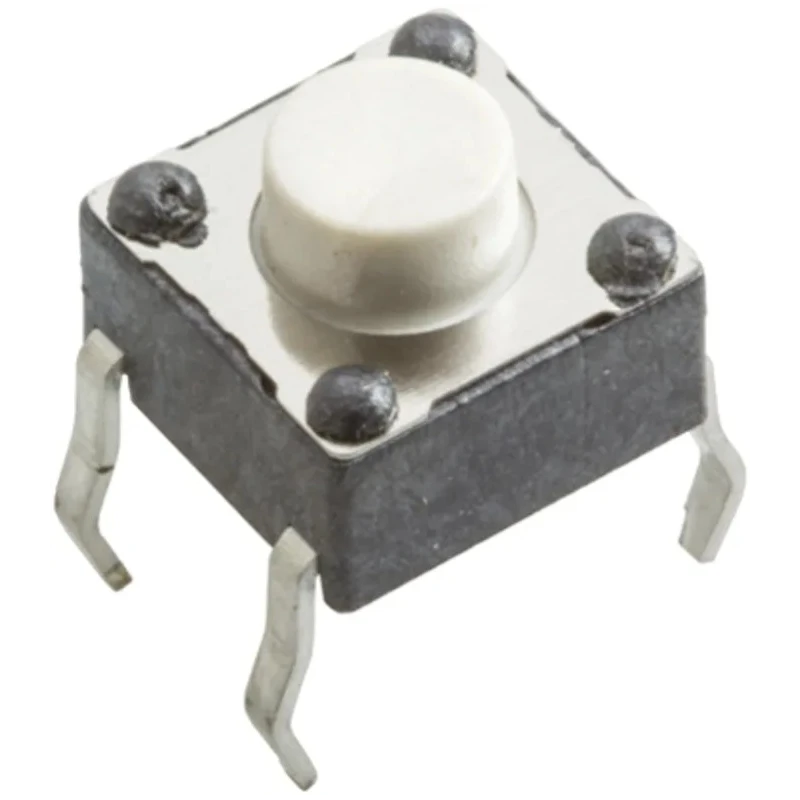 Wurth Elektronik White Tactile Switch 1.6 mm SPST 50mA 12V DC Through Hole 430156050726
