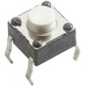 Wurth Elektronik White Tactile Switch 1.6 mm SPST 50mA 12V DC Through Hole 430156050726