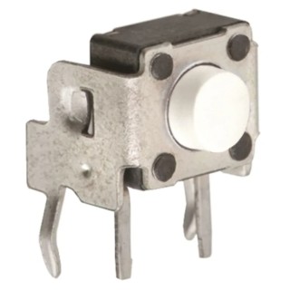 Wurth Elektronik White Tactile Switch SPST Momentary 50mA 12V dc Through Hole 431256031726