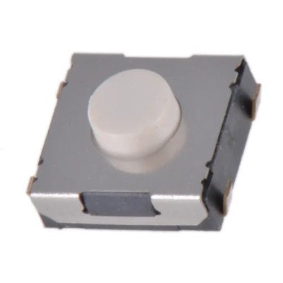 Wurth Elektronik White Tactile Switch SPST Momentary 50mA 12V DC Surface Mount 1.1mm Actuator 430473031826