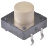 Wurth Elektronik White Tactile Switch Button 5 mm SPST 50mA 12 V dc Through Hole 430466085726