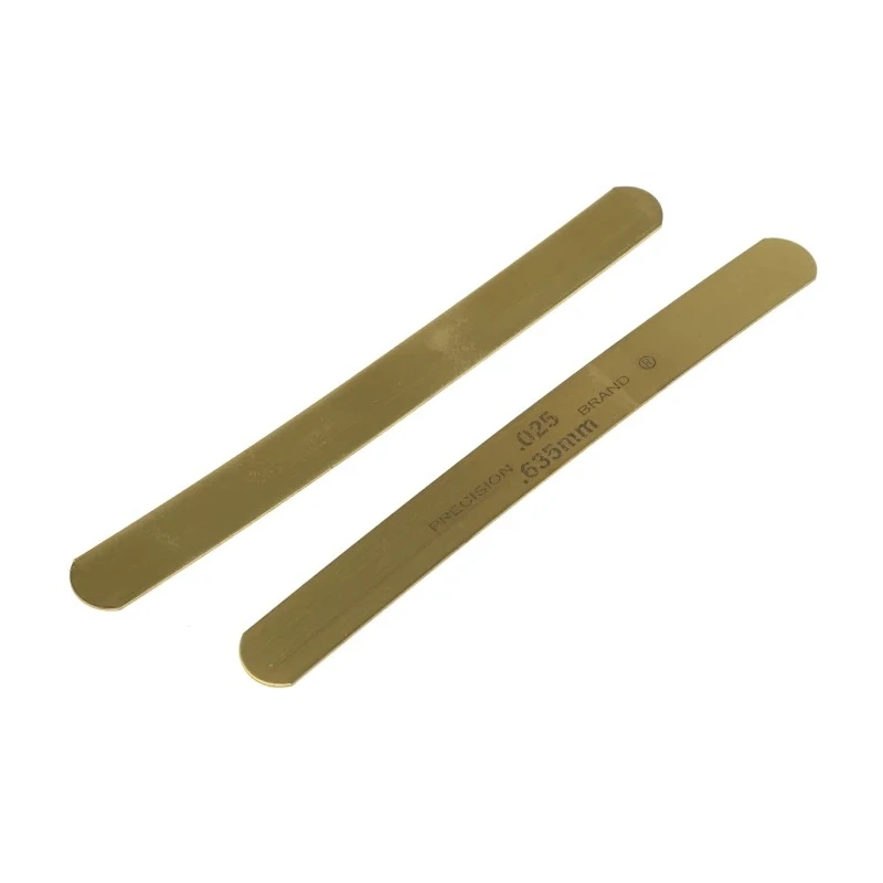 RS PRO Brass Feeler Gauge Set with 20 Brass Blades, Thickness 0.03 in, Metric and Inch Measures 785-7831