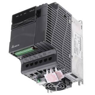 Delta Electronics Inverter Drive, 1 Phase, 1.5 kW, 230V AC, 7.5A, Variable Frequency Drive VFD015E21A