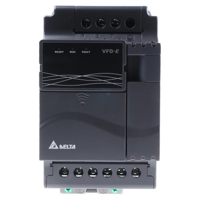 Delta Electronics Inverter Drive 2.2 kW 3 Phase Variable Frequency 460V AC VFD022E43A