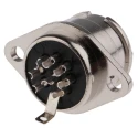 RS PRO 8 Pole Straight Standard DIN Socket Panel Mount Female, 2A, 100V AC, Twist Lock 786-3435