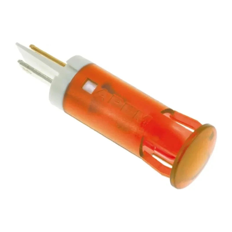 APEM Orange Panel Mount Indicator 220V AC 3mA Solder Lug Termination QS101XXHO220