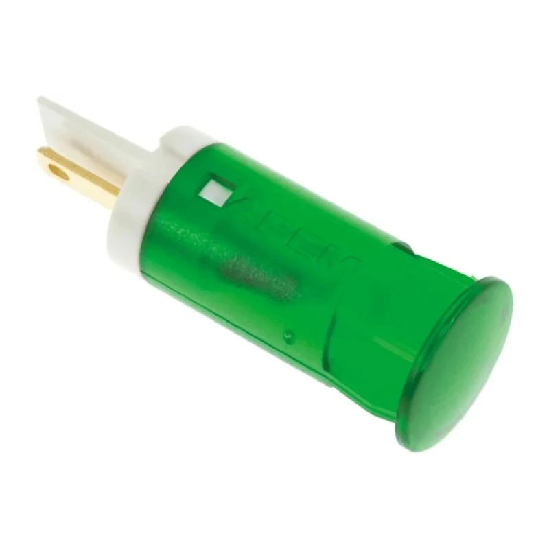 APEM Green Panel Mount Indicator 12V dc 20mA Solder Lug Termination QS121XXG12