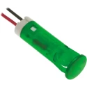 APEM Green Panel Mount Indicator 110V AC 6mA Lead Wire Termination QS83XXHG110