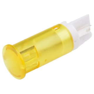 APEM Yellow LED Panel Mount Indicator 12 mm Faston Terminal 24V dc QS121XXY24