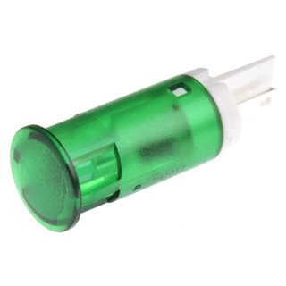 APEM Green Panel Mount Indicator 110V AC 6mA Solder Lug Termination QS121XXHG110