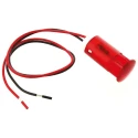 APEM Red Panel Mount Indicator 220V AC, 3mA Lead Wire Termination QS123XXHR220