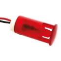 APEM Red Panel Mount Indicator 220V AC, 3mA Lead Wire Termination QS123XXHR220