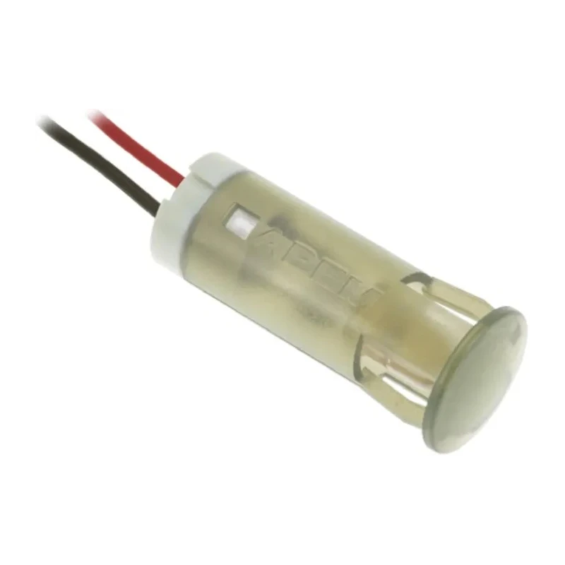 APEM White Panel Mount Indicator Voltage 220V AC Current 3mA Lead Wire Termination QS123XXHW220