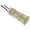 APEM White Panel Mount Indicator Voltage 220V AC Current 3mA Lead Wire Termination QS123XXHW220