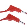 Staubli Connector Test Lead 32A, 600V, Red, 2 m Lead Length 66.9407-200-22