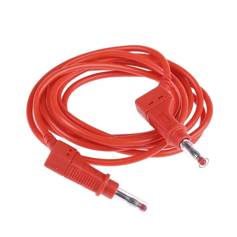 Staubli Connector Test Lead 32A, 600V, Red, 2 m Lead Length 66.9407-200-22