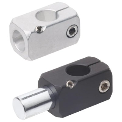 RS PRO Connecting Clamp for M6 Thread, Aluminium, Round Tube Size 15 mm, Length 43.5mm 786-6116