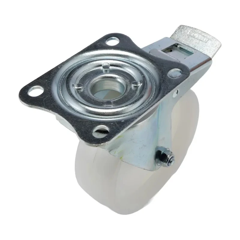 Tente Braked Swivel Castor with 250 kg Load Capacity, 125 mm Polyamide Wheel, Pressed Steel Frame 3477UOR125P62