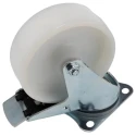Tente Braked Swivel Castor with 250 kg Load Capacity, 125 mm Polyamide Wheel, Pressed Steel Frame 3477UOR125P62