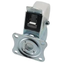 Tente Braked Swivel Castor with 250 kg Load Capacity, 125 mm Polyamide Wheel, Pressed Steel Frame 3477UOR125P62