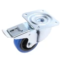 Tente Braked Swivel Castor, 70 kg Load Capacity, 80 mm Polyamide Wheel 3477PIR080P62