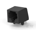 TE Connectivity RJ45 Connector Female Through Hole Cat3 Unshielded Right Angle 1 Port 8 Way 
