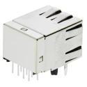 TE Connectivity CGS SP Series RJ45 Connector Female Through Hole Cat5e Shielded Right Angle 1 Port 8 Way RJ45