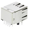 TE Connectivity CGS SP Series RJ45 Connector Female Through Hole Cat5e Shielded Right Angle 1 Port 8 Way RJ45