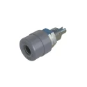 Hirschmann Test & Measurement Grey Female Banana Socket 4 mm Connector Solder Termination 60V dc 32A Tin Plating 930176106