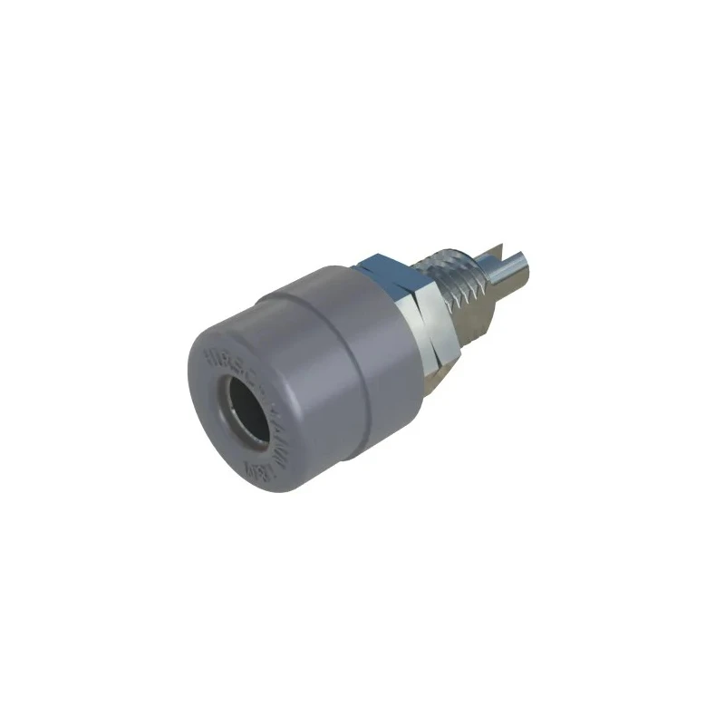 Hirschmann Test & Measurement Grey Female Banana Socket 4 mm Connector Solder Termination 60V dc 32A Tin Plating 930176106