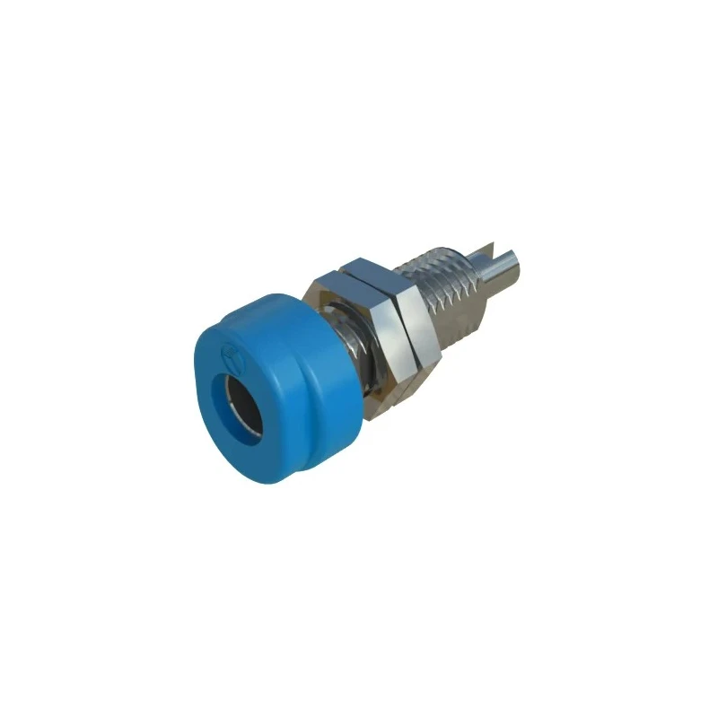 Hirschmann Test & Measurement Blue Female Banana Socket 4 mm Connector 60V dc 16A Tin Plating 930175102