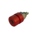 Hirschmann Test & Measurement Red Female Banana Socket 4 mm Connector Solder Termination 60V dc 32A Gold Plating 930166701