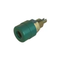 Hirschmann Test & Measurement Green Female Banana Socket 4 mm Connector 60V dc 32A Gold Plating 930176704