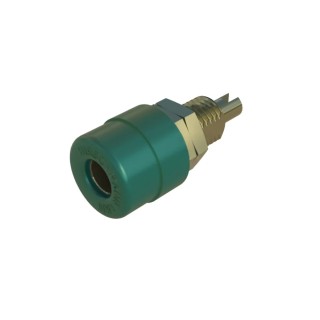Hirschmann Test & Measurement Green Female Banana Socket 4 mm Connector 60V dc 32A Gold Plating 930176704