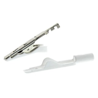 Hirschmann Test & Measurement White Crocodile Clip Bronze Brass Contact 8A Insulated 930318107