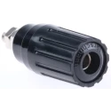 Hirschmann Test & Measurement Black 35A Binding Post with Brass Contacts, Nickel Plated, 2 mm Hole Diameter 930757100
