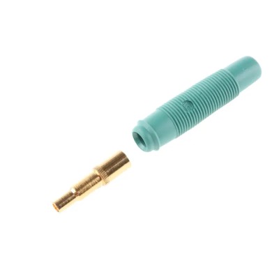 Hirschmann Test & Measurement Green Female Banana Socket 4 mm Connector 30V AC 60V DC 16A Gold 931804704