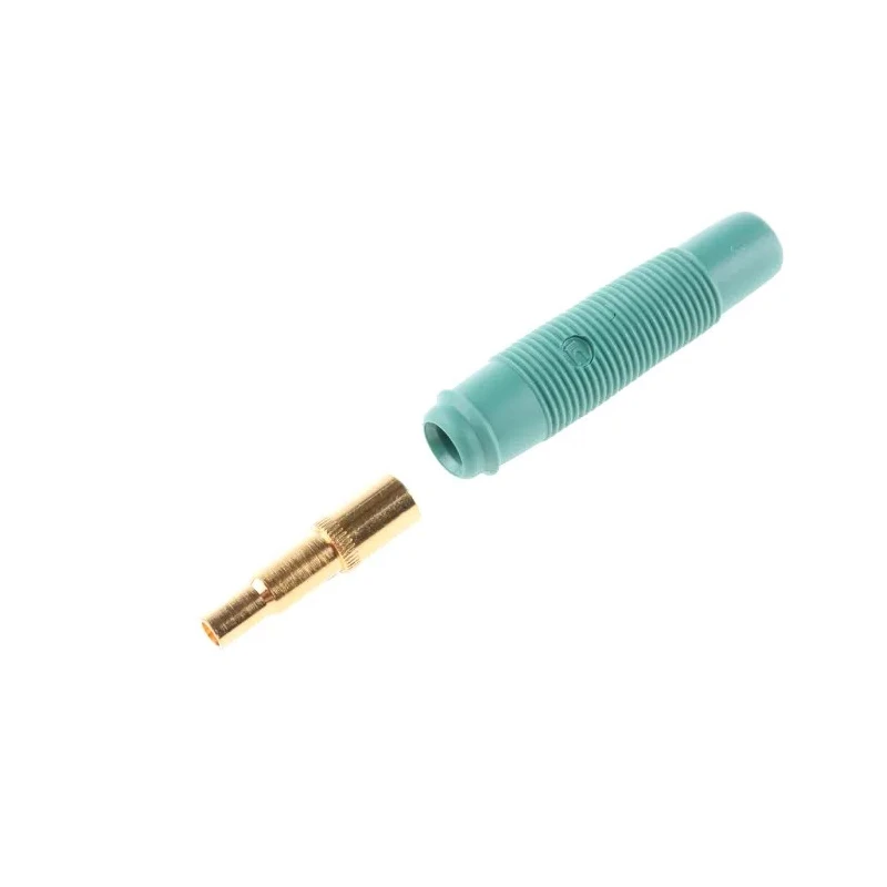 Hirschmann Test & Measurement Green Female Banana Socket 4 mm Connector 30V AC 60V DC 16A Gold 931804704