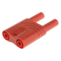 Hirschmann Test & Measurement Red Male Banana Plug 4 mm Connector, Plug-In Termination, 1000 V AC/DC, 32A, Model 932200101