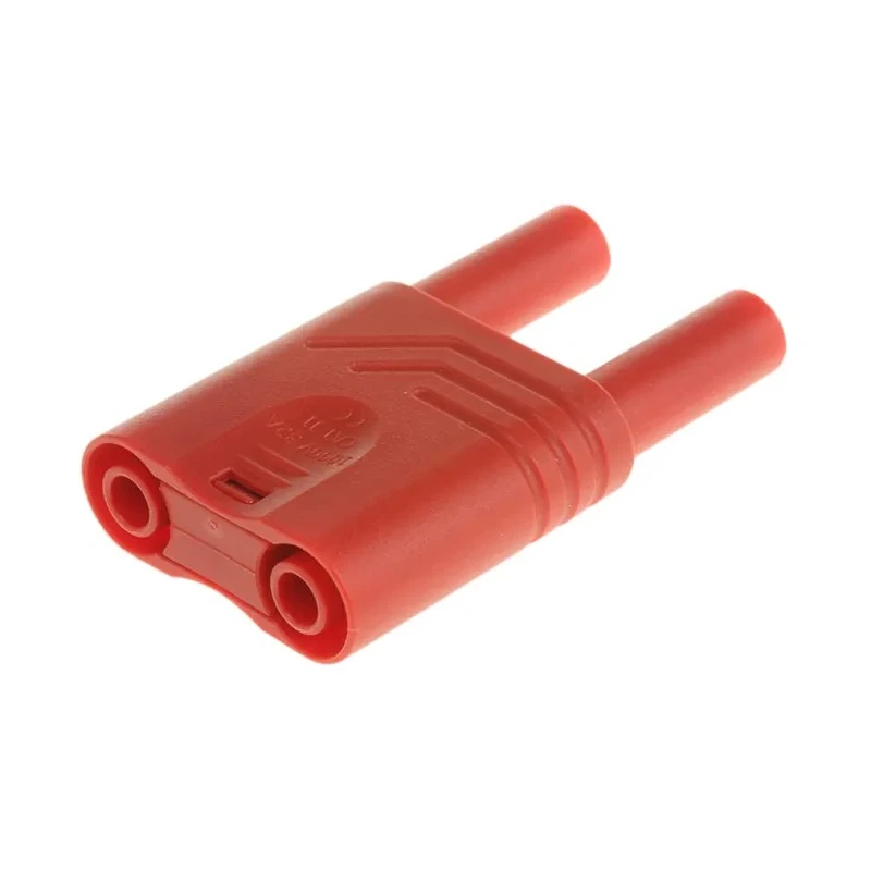 Hirschmann Test & Measurement Red Male Banana Plug 4 mm Connector, Plug-In Termination, 1000 V AC/DC, 32A, Model 932200101