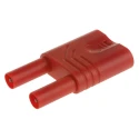 Hirschmann Test & Measurement Red Male Banana Plug 4 mm Connector, Plug-In Termination, 1000 V AC/DC, 32A, Model 932200101